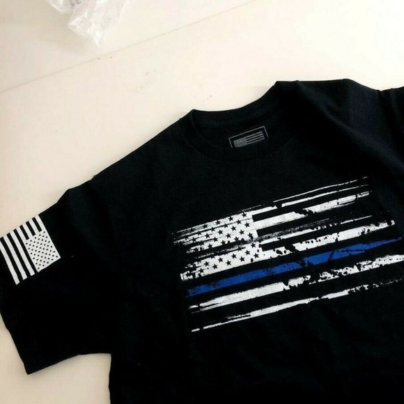 Tactical Pro Supply Distressed American Flag Tee - Picture 4 of 5